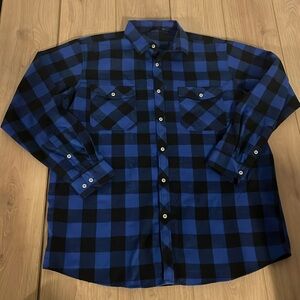 Men’s lumberjack, button-down shirt